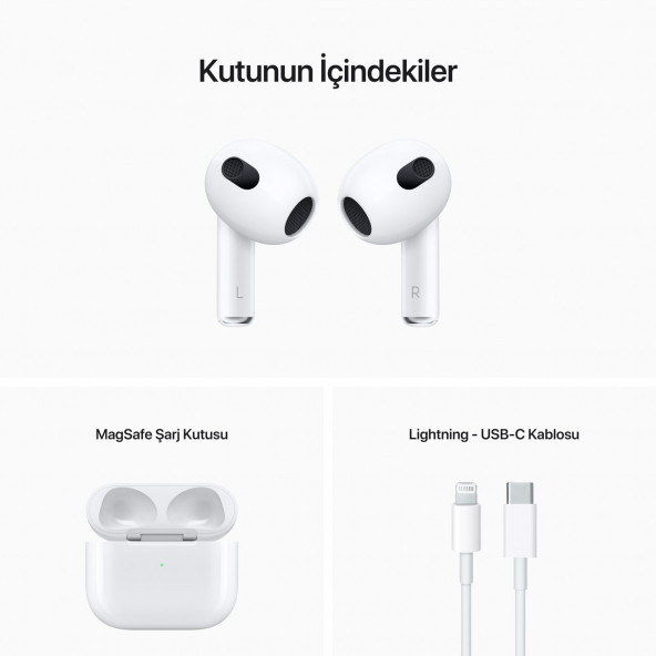 SFR Apple AirPods 3.Nesil Bluetooth Kulaklık MME73CH/A (Yurt Dışından) - 4