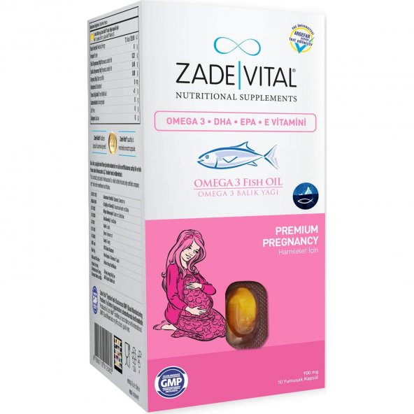 Zade Vital Omega 3 Premium Pregnancy 50 Kapsül