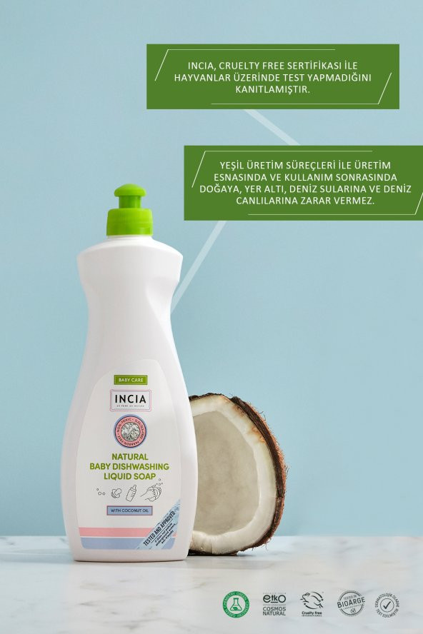 Incia Doğal Bulaşık Sabunu 500 ml - 5