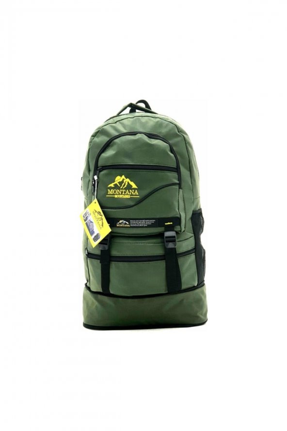 Montana Unisex Haki Körüklü 65 lt Kapasiteli Dağcı Sırt Çantası - 2