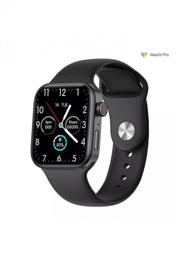 Watch 7 Pro Max Smartwatch Yeni Kasa Çift Tuş Aktif Konuşma Özellikli Türkçe Siyah Akıllı Saat - 3