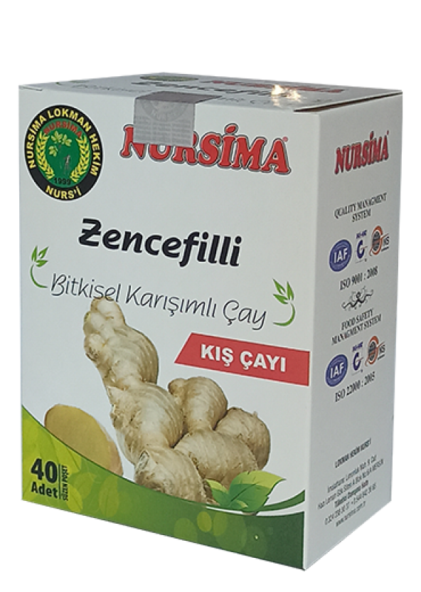 ZENCEFİLLİ BİTKİSEL KARIŞIMLI ÇAY 40 LI