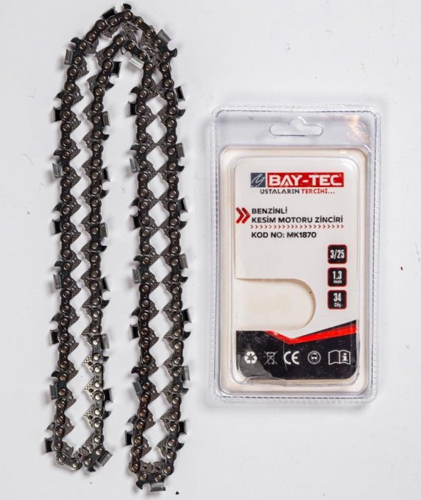 Bay-Tec Motorlu Testere Zinciri 3/25 34 Diş Mk-1870 - 3