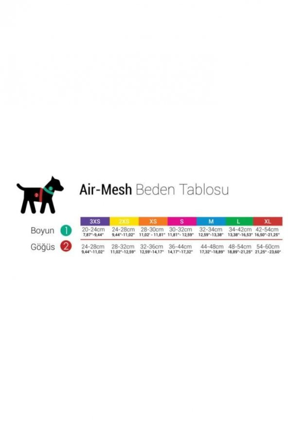 TailPetz Air Mesh Köpek Göğüs Tasması Zeytin Yeşili M - 2