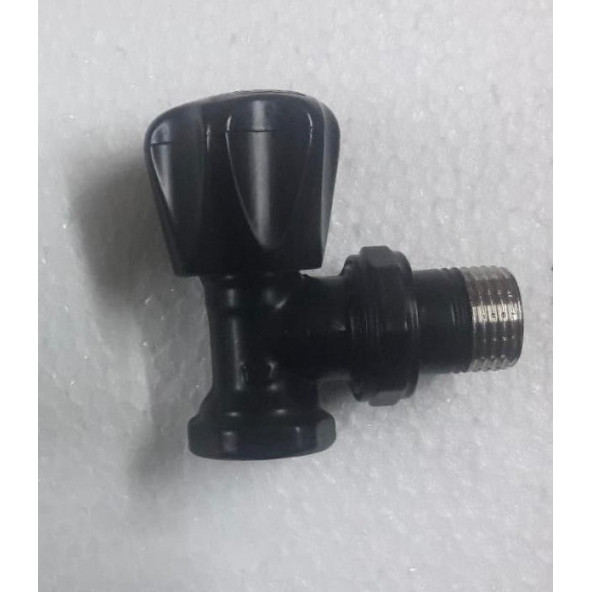 ŞİMAŞ 1/2" KÖŞE RADYATÖR VANASI MAT SİYAH