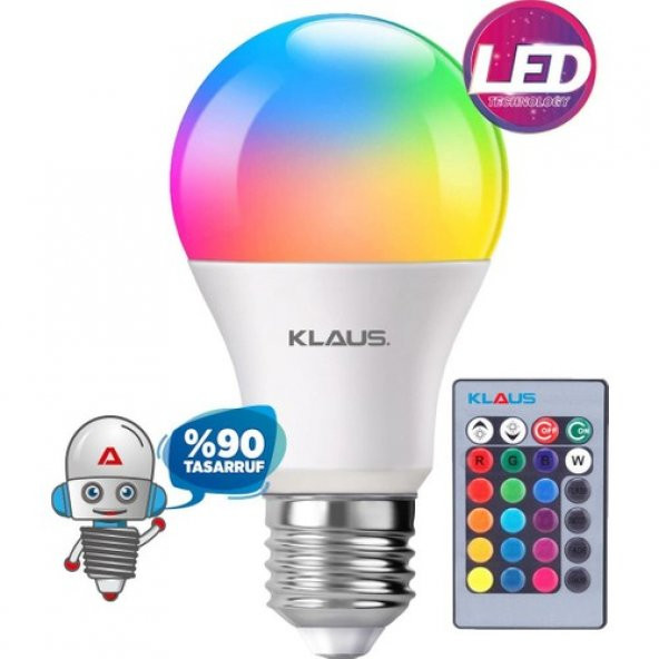 Klaus Renk Değiştirebilen Uzaktan Kumandalı LED Rgb Lamba - 1