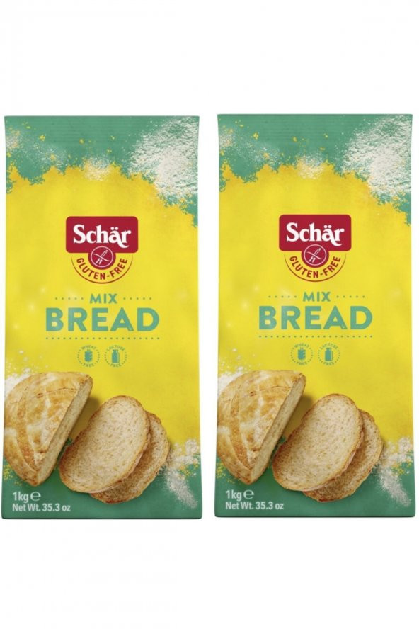 Schar Mix B Glutensiz Karışık Ekmek Unu 1 Kg 2 Adet