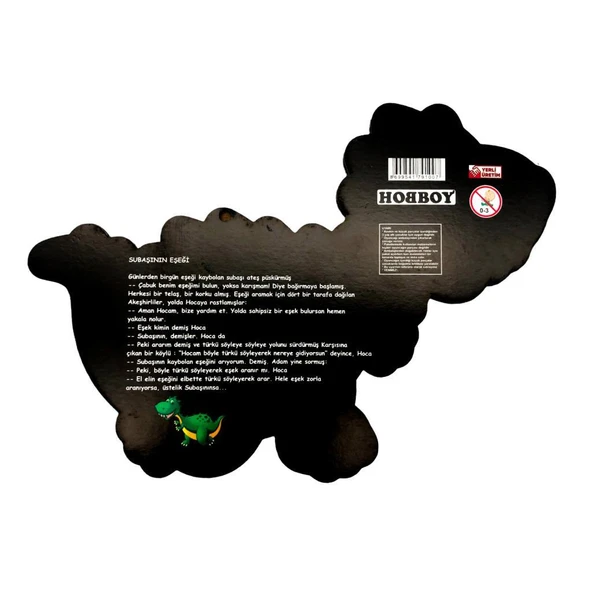 Farbu Oyuncak Ahşap Dinazor Puzzle 14 Parça Arka Yüzü Hikayeli Yapboz - 2