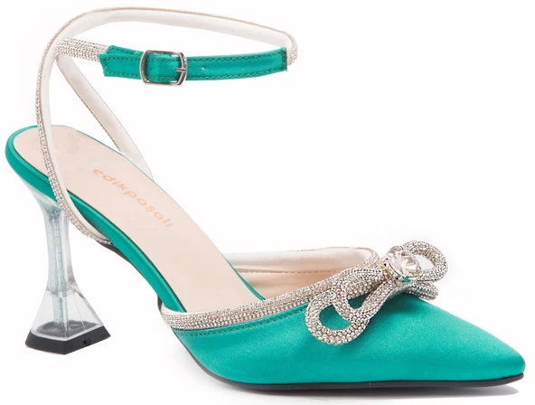 Gedikpaşalı End 22Y 02 Yeşil Bayan Ayakkabı Abiye ürün görseli