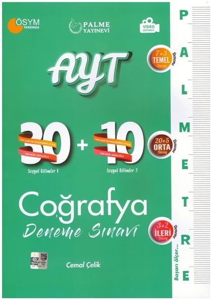 PALME AYT COĞRAFYA 40 DENEME PALMETRE VİDEO ÇÖZÜMLÜ