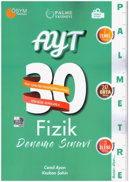 PALME AYT FİZİK 30 DENEME PALMETRE VİDEO ÇÖZÜMLÜ