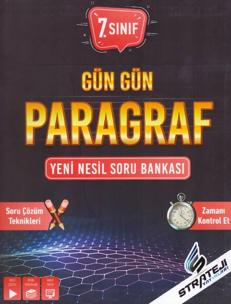 STRATEJİ 7.SINIF GÜN GÜN PARAGRAF SORU BANKASI ürün görseli 1