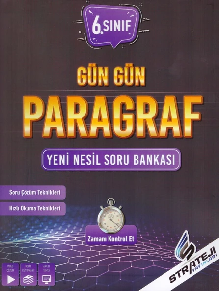 STRATEJİ 6.SINIF GÜN GÜN PARAGRAF SORU BANKASI