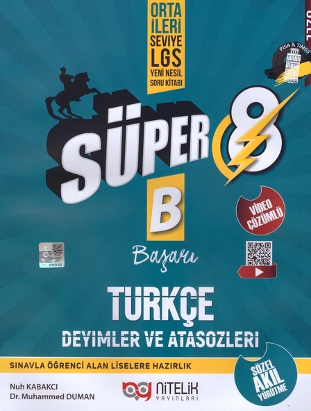 NİTELİK 8.SINIF YENİ NESİL SÜPER TÜRKÇE DEYİMLER VE ATASÖZLERİ ürün görseli