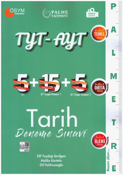 PALME TYT&AYT TARİH 25 DENEME PALMETRE VİDEO ÇÖZÜMLÜ