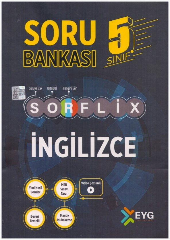 EYG 5.SINIF SORFLİX İNGİLİZCE SORU BANKASI