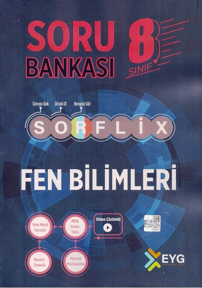 EYG 8.SINIF SORFLİX FEN BİLİMLERİ SORU BANKASI ürün görseli 1