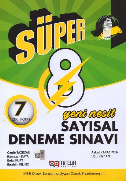 NİTELİK 8.SINIF YENİ NESİL SÜPER SAYISAL 7 DENEME