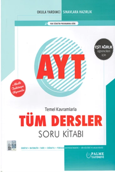 PALME AYT TÜM DERSLER SORU KİTABI ( EŞİT AĞIRLIK )