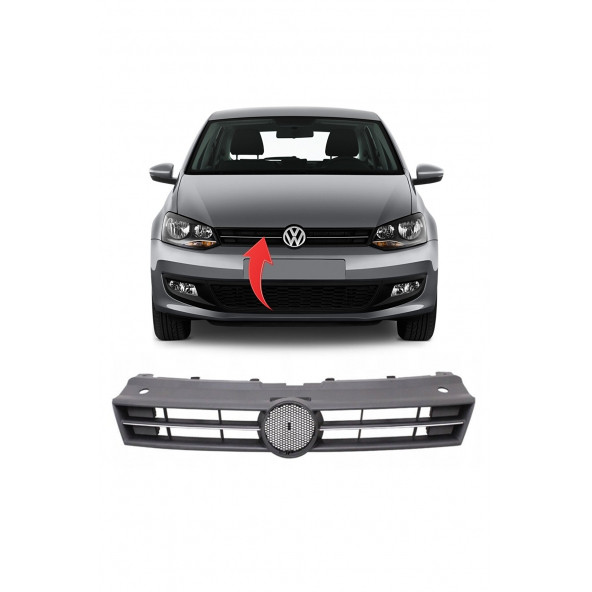 Volkswagen Polo 2010 - 2014 Ön panjur Nikelajlı - 6R0853651