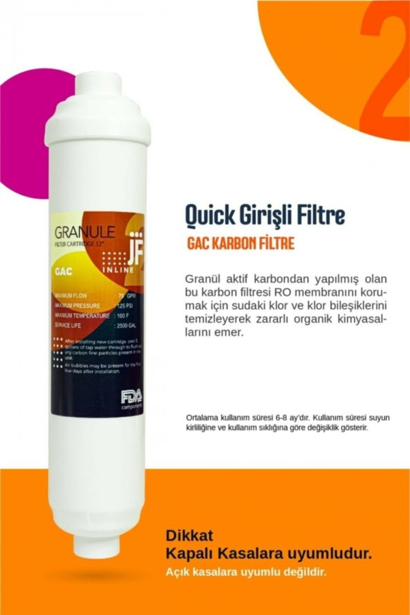 Yeni Nesi Kapalı Kasa Su Arıtma Cihazları Için 4 Aşama Filtre Seti - 3