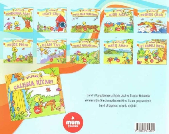 Mum 1. Sınıf Hikaye Seti 10 Kitap + CD (Vilivak Masal Kitapları)