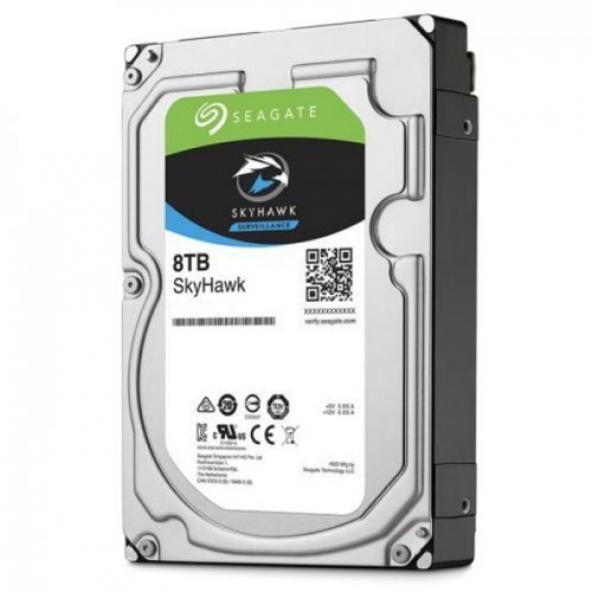 SEAGATE SKYHAWK, ST8000VX004, 3.5&quot, 8TB, 256Mb, 7200Rpm, Güvenlik, HDD - 2