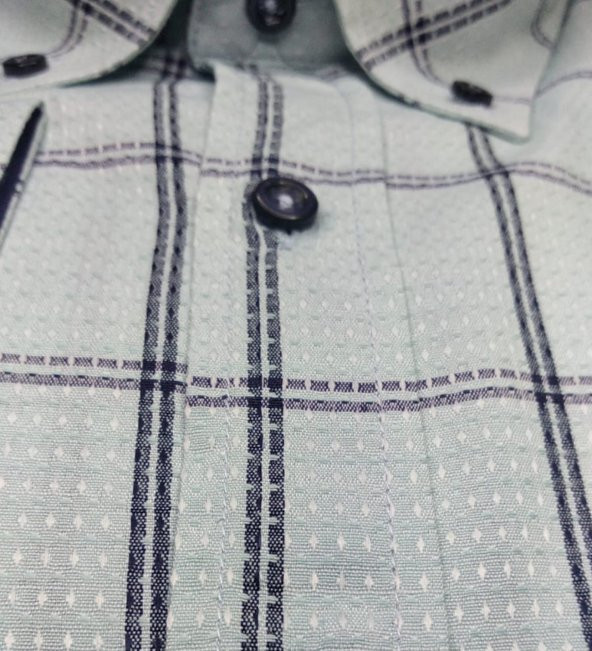 Büyük Beden Battal Boy Kareli Erkek Gömlek Uzun Kol - 8