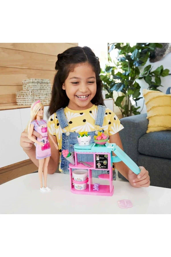 Barbie Çiçekçi Bebek ve Oyun Seti - Resim 7