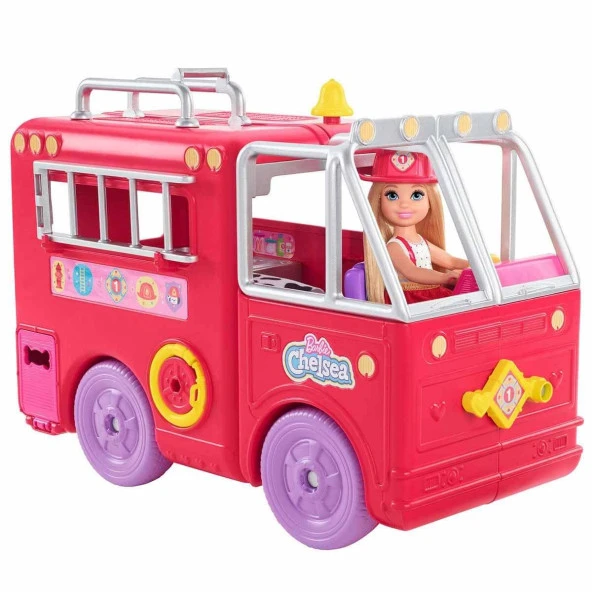 Barbie Chelsea İtfaiye Aracı Kamyonu - 8