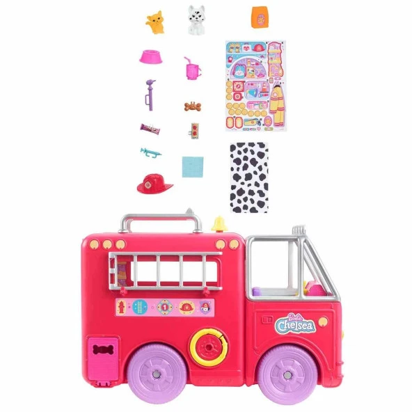 Barbie Chelsea İtfaiye Aracı Kamyonu - 9