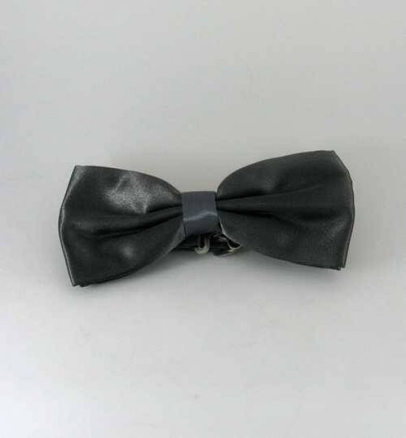 Füme Düz Renk Saten Papyon - SP-09