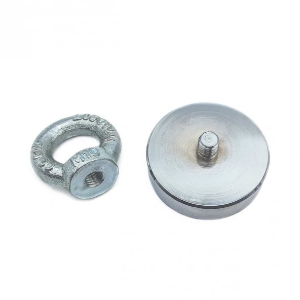 100 kg Çekim Gücü, Neodyum Pot Mıknatıs D60 mm - 3