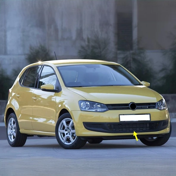 VW Polo 2010-2014 Ön Tampon Alt Orta Izgara Petek Siyah 6R0853671 ürün görseli