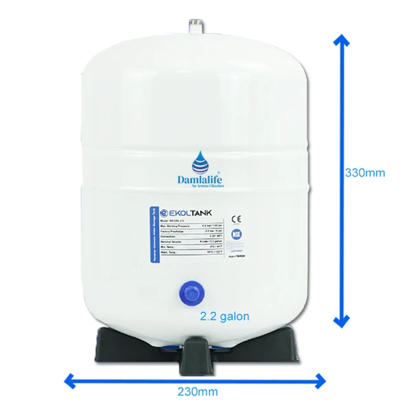 Damlalife Ekol Tank 2,2 Galon 9 LT Su Arıtma Deposu NSF Onaylı - 4