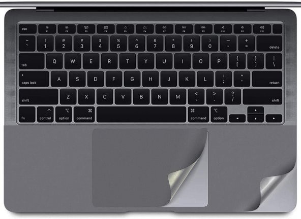Codegen Apple 13" Macbook Pro A1706 A1708 A1989 A2159 A2338 Space Gray Trackpad Koruyucu Sticker Etiket