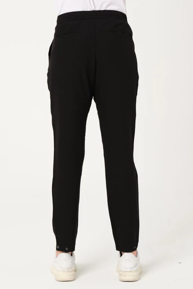 Erkek Relaxed Fit Beli Lastikli Düğmeli Likralı Rahat Spor Pantalon - 5