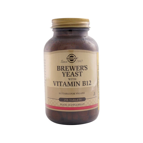 Solgar Brewer's Yeast with Vitamin B12 250 Tablet