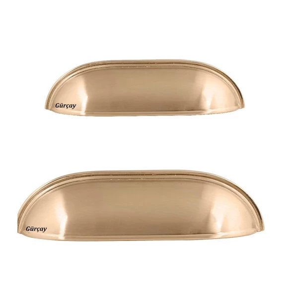Lüks Çanak Kulp Mat Altın