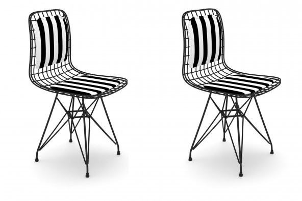 Knsz kafes tel sandalyesi 2 li mazlum syhtuan sırtminderli ofis cafe bahçe mutfak