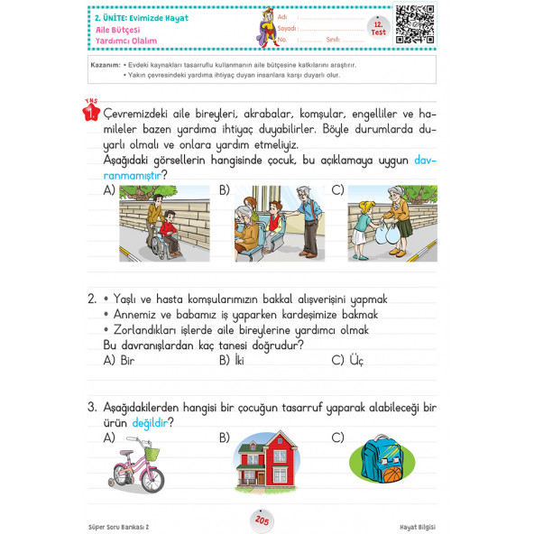 2. Sınıf Süper Soru Bankası (Tüm Dersler) - 4