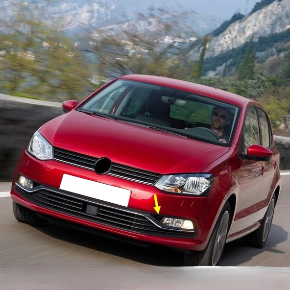VW Polo 2015-2017 Ön Tampon Sol Sis Farı Kapağı Üçgen Parça 6C0941777B