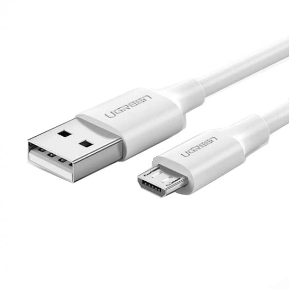 UGREEN Micro USB Şarj ve Data Kablosu Beyaz 2 Metre - 1