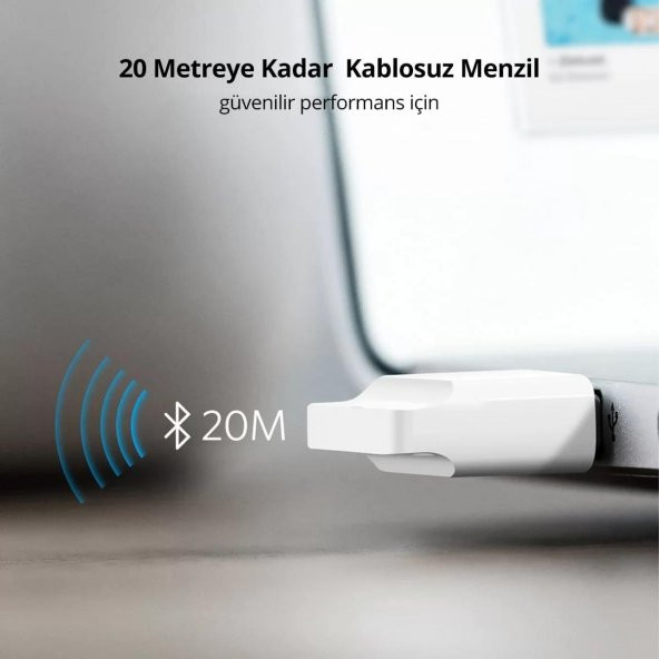 Ugreen USB Bluetooth 4.0 Adaptör Beyaz - 5