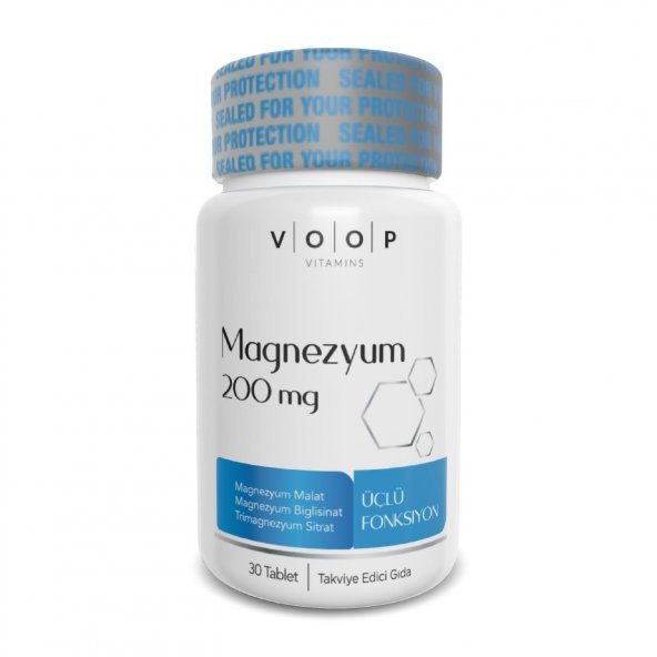 VOOP Magnezyum 200 mg 30 Tablet