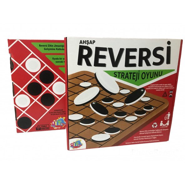Ahşap Reversi Zeka Akıl ve Strateji Oyunu - 2