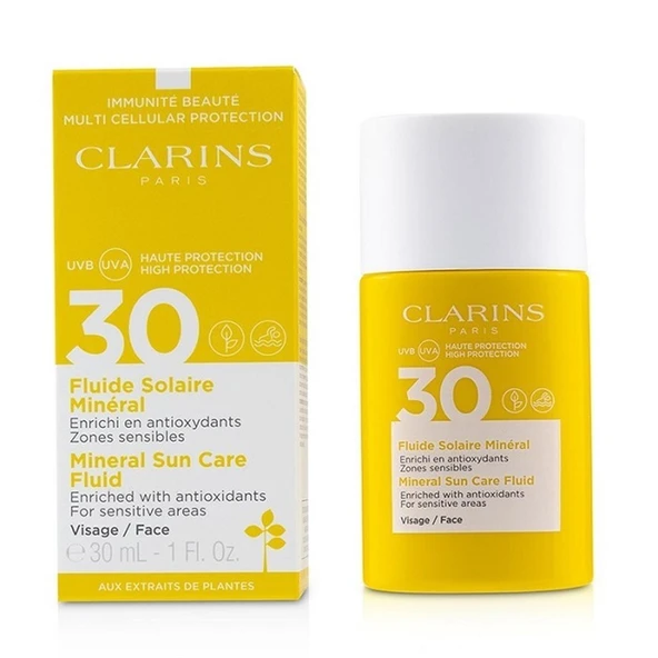 Clarins Suncare Face Fluid SPF30 30ML Yüz Güneş Koruma