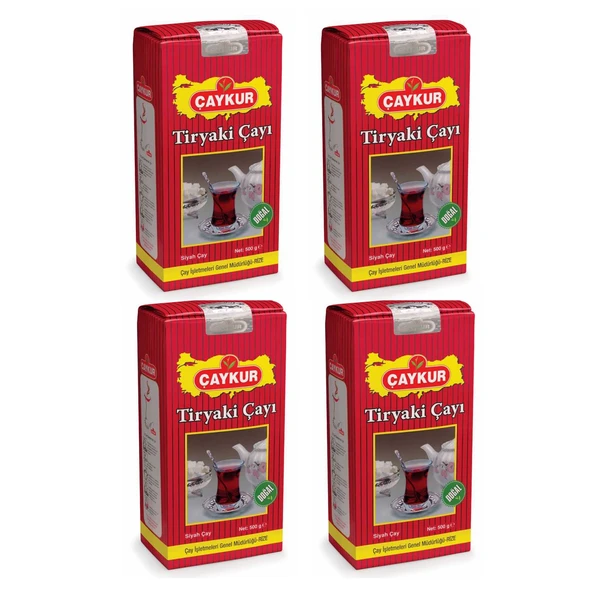 Çaykur Tiryaki Çay 500 gr x 4 Adet - 1