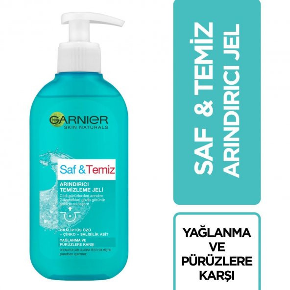 Garnıer Saf Temiz Arındırıcı Yüz Yıkama Jeli 200 Ml