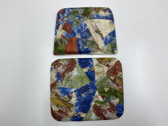 Knsz minder seti 1 li mazlum geometrik desen oturma ve sırt tel sandalyesi minderi bir arada - Resim 3